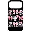Coquette Bow Aesthetic Panda Graphic Wom Custodia per iPhone 17 Pro Max Simpatico panda Coquette Bow Ribbon estetica Panda amante