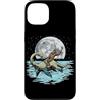 Funny Bigfoot Sasquatch Lochness Monster Custodia per iPhone 13 Bigfoot Equitazione Loch Ness Luna Creature Criptozoologia