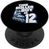 Roller Birthday Apparel Roller Boy - Pattinatore per 12° compleanno, per festa dei 12 anni PopSockets PopGrip Adesivo