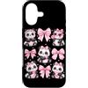 Coquette Bow Aesthetic Panda Graphic Wom Custodia per iPhone 17 Simpatico panda Coquette Bow Ribbon estetica Panda amante
