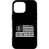 Best Dad Ever Father's Day Dad Birthday Custodia per iPhone 16 Pro Max Basset Hound Dog Bandiera americana Patriottica Retro