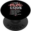 Funny Sarcastic Quote for Men Women Grap Il codice Mimi Bedtime è ogni volta che la risposta è sempre mamme PopSockets PopGrip Adesivo