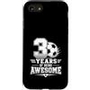 Awesome Soccer Football Birthday Party A Custodia per iPhone SE (2020) / 7/8 3 ° compleanno ragazzo calcio 3 anni di essere fantastico calcio