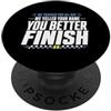 Triathlete Family Matching Race Day Crew Supporto per triathlon Crew Swim Bike Run Race Day PopSockets PopGrip Adesivo