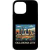 Oklahoma City Travel Art Studio Custodia per iPhone 13 Pro Max Oklahoma, skyline città, retro, vendemmia, arte, design