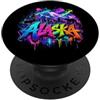 Regali dello stato dell'Alaska & Co. Orizzonte dell'Alaska dello stato degli Stati Uniti PopSockets PopGrip Adesivo