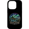 Aurora Iceland Art Designs Custodia per iPhone 14 Pro Islanda Aurora Borealis Kirkjufell Mountain Travel