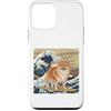 Pomeranian Puppy Lover PS Custodia per iPhone 12 mini Pomerania Giapponese Kanagawa Wave Surfing Dog Amante