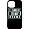 Straight Outta Miami Vintage City Pride Custodia per iPhone 16 Pro Max Direttamente dalla città angosciata vintage di Miami