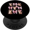 Coquette Bow Aesthetic Deer Graphic Wome Simpatico cervo nastro Coquette Bow estetica Deer Lover Graphic PopSockets PopGrip Adesivo