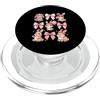 Coquette Bow Aesthetic Rabbit Graphic Wo Carino Bunny Ribbon Coquette Bow Estetica Coniglio Amante PopSockets PopGrip per MagSafe