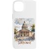 Utopia Sport Paris France Shop Custodia per iPhone 14 Plus Panthéon Sorbonne Parigi Francia Acquerello