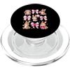 Coquette Bow Aesthetic Rabbit Graphic Wo Nastro con fiocco Kawaii Bunny Coquette, simpatico coniglietto amante PopSockets PopGrip per MagSafe