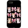 Coquette Bow Aesthetic Cat Graphic Women Custodia per iPhone SE (2020) / 7/8 Simpatico fiocco per gattino, per amanti dei gatti