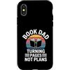Bookworm Reading Introvert Book Lover Li Custodia per iPhone X/XS Lettura Libro Girare Pagine Non Piani Citazione