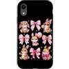 Coquette Bow Aesthetic Rabbit Graphic Wo Custodia per iPhone XR Nastro con fiocco Kawaii Bunny Coquette, simpatico coniglietto amante