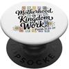 Blessed Motherhood Art Christian Motherhood Kingdom Lavoro Disegno Floreale PopSockets PopGrip Adesivo
