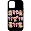 Coquette Bow Aesthetic Puppy Graphic Wom Custodia per iPhone 12/12 Pro Coquette Bow Ribbon Estetic Puppy Cute Dog Lover Graphic