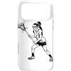 Magliette de Box Lacrosse per Ragazze Custodia per iPhone 17 Pro Max Lacrosse Ragazza che disegna la porta Sport