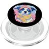 Bookworm Teacher Theme Library Reader Gr Agnello Libro Aperto Lettura Animale Amante Grafico Ritratto Pec PopSockets PopGrip per MagSafe