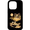 Funny Papillon Lover Gifts Accessories & Custodia per iPhone 15 Pro Papillon Ululando Alla Luna