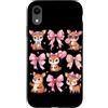 Coquette Bow Aesthetic Deer Graphic Wome Custodia per iPhone XR Kawaii Deer Coquette Bow Ribbon Estetica Deer Lover Bambini