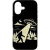 Funny Bigfoot Sasquatch Lochness Monster Custodia per iPhone 17 Bigfoot UFO Abduzione Astronave Aliena Cryptid Loch Ness