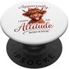 Sassy Farm Animal Art Simpatico design con mucca delle Highland Sassy Spirit PopSockets PopGrip Adesivo
