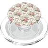 Cottagecore Flower Lover Designs Giardino botanico con peonia rosa, motivo a coquette PopSockets PopGrip per MagSafe