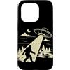 Funny Bigfoot Sasquatch Lochness Monster Custodia per iPhone 15 Pro Bigfoot UFO Abduzione Astronave Aliena Cryptid Loch Ness