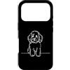 Jimbeels Custodia per iPhone 17 Pro Cockapoo arte lineare Amante dei cani