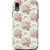 Cottagecore Flower Lover Designs Custodia per iPhone XR Giardino botanico con peonia rosa, motivo a coquette