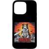 Border Collie Puppy Lover PS Custodia per iPhone 15 Pro Max Divertente retrò giapponese Dogzilla Border Collie amante dei cani