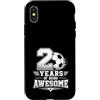 Awesome Soccer Football Birthday Party A Custodia per iPhone X/XS 2 ° compleanno ragazzo calcio 2 anni di essere fantastico calcio