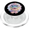 Bookworm Teacher Theme Library Reader Gr Baby Fox Libro Aperto Lettura Animale Amante Grafico Ritr PopSockets PopGrip per MagSafe