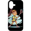Magliette de Box Lacrosse per Ragazze Custodia per iPhone 17 Ragazza di lacrosse con look da cartone animato