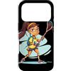 Magliette de Box Lacrosse per Ragazze Custodia per iPhone 17 Pro Ragazza di lacrosse con look da cartone animato