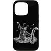 Funny Bigfoot Sasquatch Lochness Monster Custodia per iPhone 13 Pro Bigfoot Equitazione Loch Ness Mostro Cowboy Creature Cryptid