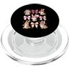 Coquette Bow Aesthetic Rabbit Graphic Wo Carino Bunny Coquette Bow Ribbon Estetica Coniglio Amante PopSockets PopGrip per MagSafe