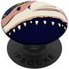 Art Pop Mobile Gallery Progettazione grafica del pannello a fumetti Pop Art Shark Jaw Halftone PopSockets PopGrip Adesivo