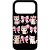 Coquette Bow Aesthetic Cat Graphic Women Custodia per iPhone 17 Pro Max Coquette Bow Cat Cute Kitty nastro estetico amante dei gatti