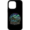Aurora Iceland Art Designs Custodia per iPhone 14 Pro Max Islanda Aurora Borealis Kirkjufell Mountain Travel