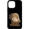 ghost cat stump stars cute Halloween pum Custodia per iPhone 13 Pro Max Gatto fantasma su moncone con stelle