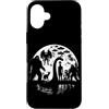 Funny Bigfoot Sasquatch Lochness Monster Custodia per iPhone 16 Plus Bigfoot Loch Ness Mostro Luna Creature Cryptid Sasquatch