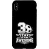 Awesome Soccer Football Birthday Party A Custodia per iPhone XS Max 3 ° compleanno ragazzo calcio 3 anni di essere fantastico calcio