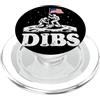 Funny Patriotic USA Space Explorer Gear USA Astronauta Moon Dibs Bandiera Americana Patriottica US Space Art PopSockets PopGrip per MagSafe