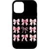 Cute Coquette Bow Aesthetic Gifts Women Custodia per iPhone 12/12 Pro Pink Coquette Bow Ribbon Estetica Carino Ragazze Grafiche