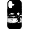 Funny Bigfoot Sasquatch Lochness Monster Custodia per iPhone 17 Bigfoot Loch Ness Mostro Nessie UFO Foresta Aliena Cryptid