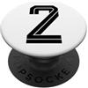 Retro Sports Team Football Group Costume #2 Bianco Vintage Numero 2 Sport Fan Soccer Style PopSockets PopGrip Adesivo