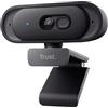 Trust Ovala 2K QHD Webcam PC con Microfono y Filtro Privacy, 75°Angolo di Visione, USB-C/USB-A, Fuoco Fisso 30 FPS, Riduzione del Rumore, Videocamera per PC Mac Windows Desktop Skype Zoom Teams, Nero